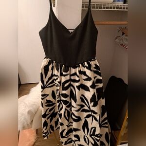 Maurices Elegant Leaf Print Dress